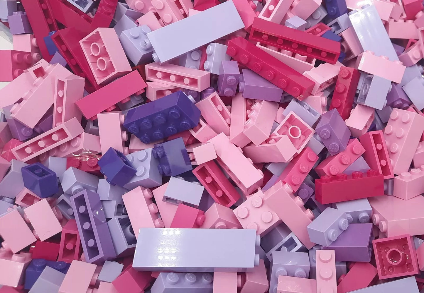 Lego® 100 Basissteine Pink Rosa Lila Coral Neu