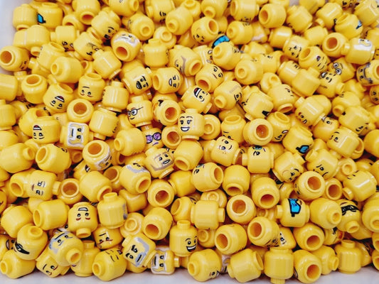 LEGO® Köpfe Konvolut für Figuren bunt gemischt 10 Damen 10 Herren