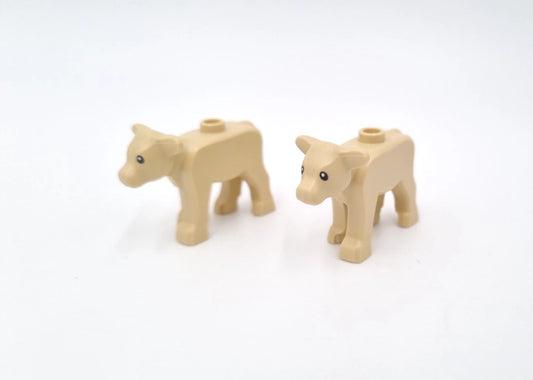 LEGO® Kalb Kälbchen Kuh Tiere Beige 2 STK