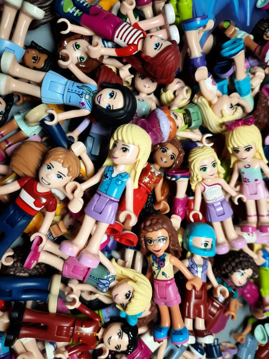 Lego Friends Figuren 10 Stück inkl. Kopfbedeckung Minidolls Puppen