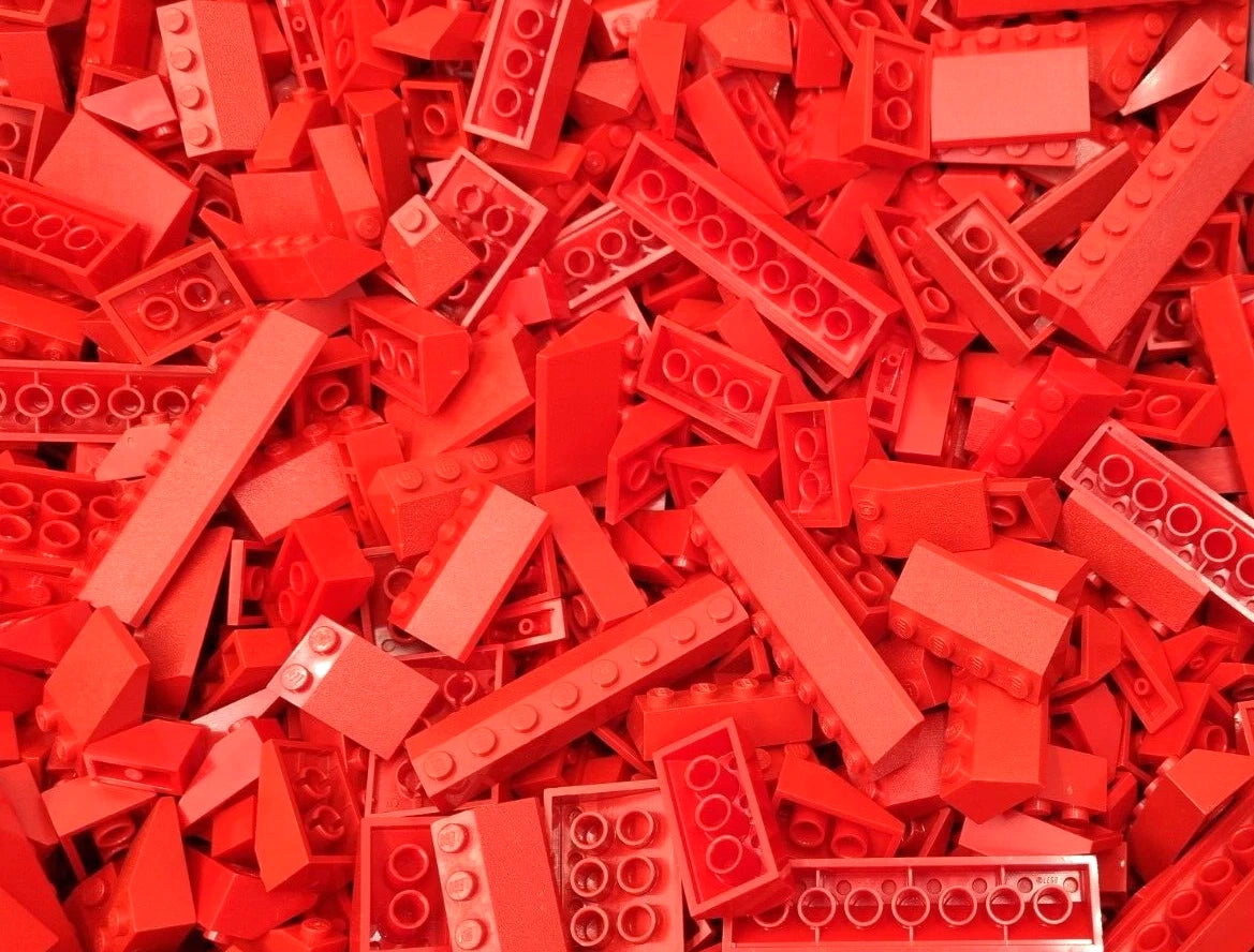 Lego Dachsteine Rot 100 Basic Dachziegel Haus Schrägsteine