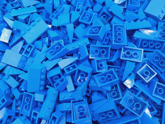 Lego Dachsteine Blau 100 Basic Dachziegel Haus Schrägsteine
