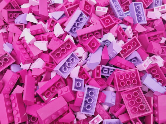 Lego Dachsteine Pink 100 STK Basic Dachziegel Schrägsteine City Slope